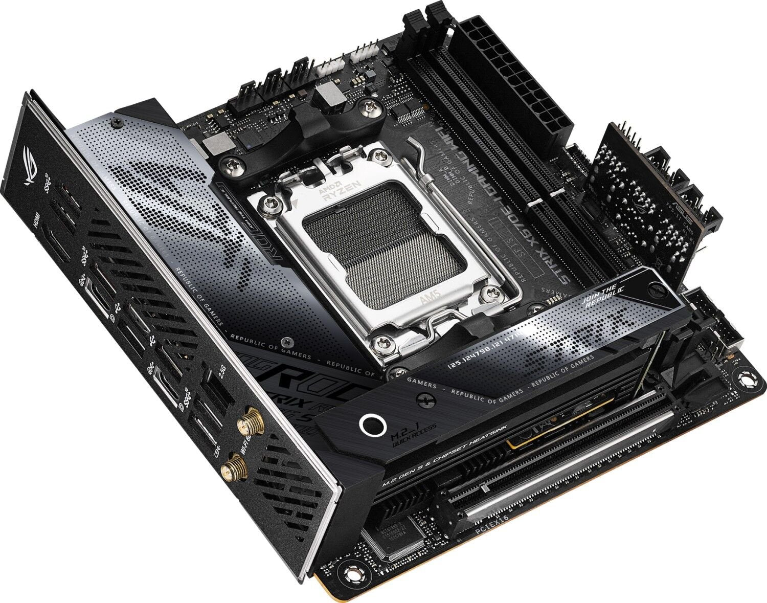 ASUS Mainboard ROG STRIX X670E-I GAMIG WIFI mini-ITX Sockel AM5 Retail