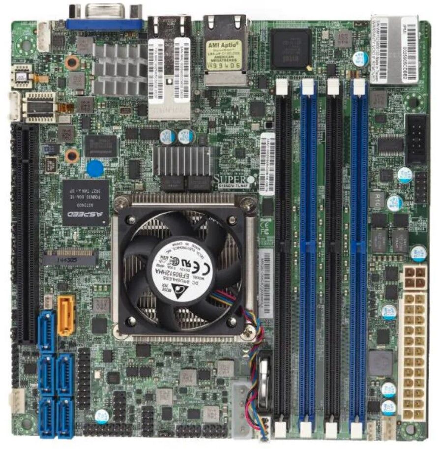 Supermicro Mainboard X10SDV-6C+-TLN4F mini-ITX Xeon D-1528 (6C/12T) 1.9 GHz Bulk