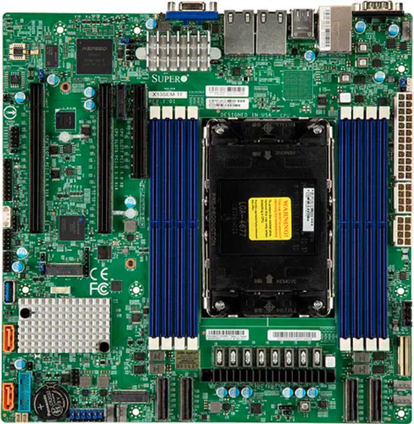 Supermicro Mainboard X13SEM-TF micro-ATX Sockel 4677 Single