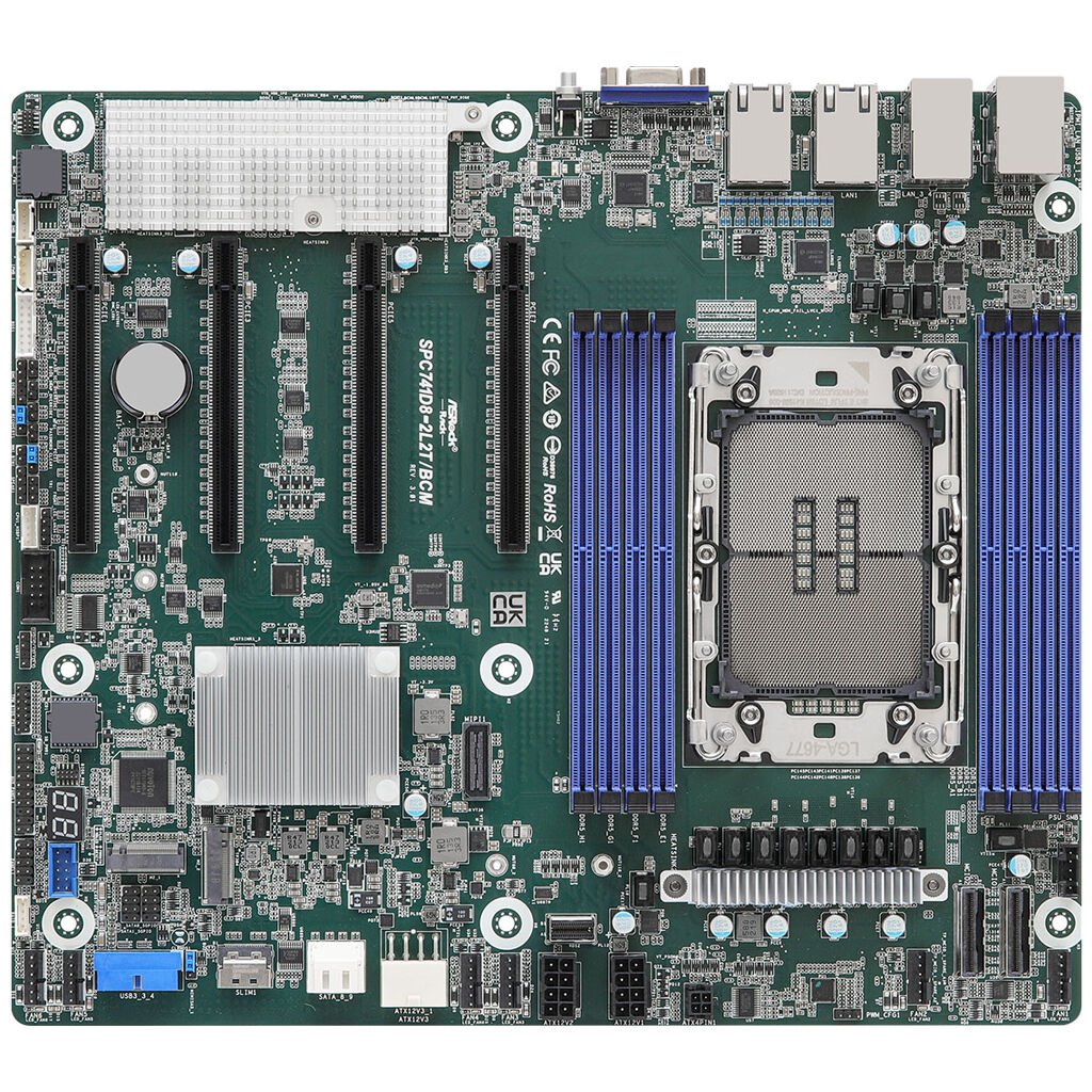 ASRock Mainboard SPC741D8-2L2T/BCM CEB Sockel 4677 Single