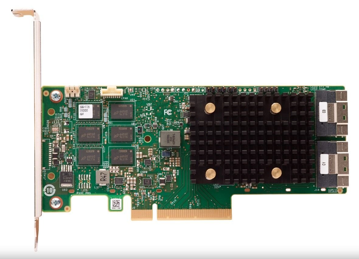 Lenovo ThinkSystem RAID 940-16i 4GB Flash PCIe Gen4 12Gb Adapter 16-Port intern