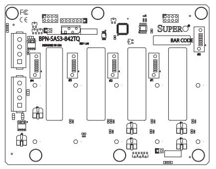 Supermicro BPN-SAS3-842TQ Backplane 4U 5-Port 5x 3,5" SAS3/SATA3