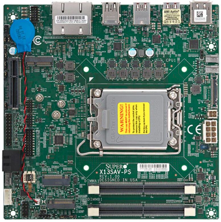 Supermicro Mainboard X13SAV-PS mini-ITX Sockel 1700 DDR5-only Single