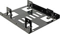 Delock Laufwerksschachtadapter 3.5" (89mm) for 2x 2.5" (64mm) SATA HDD 18210