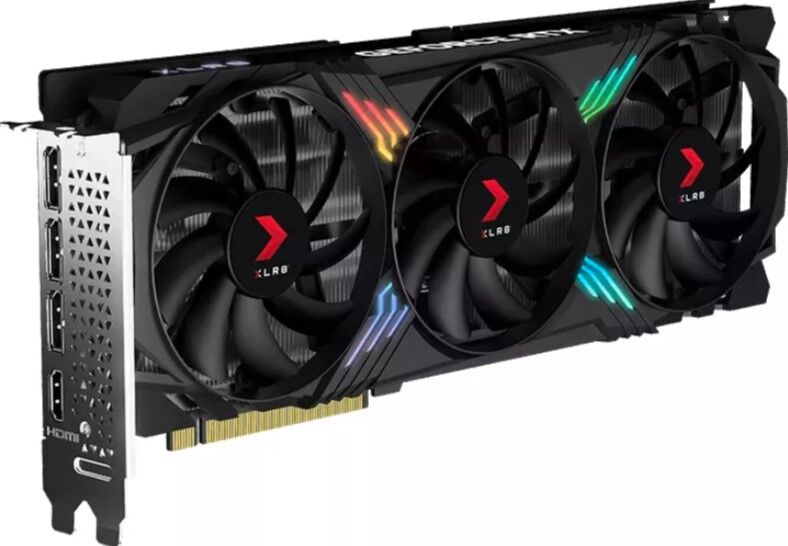PNY NVIDIA Geforce RTX 4060Ti Gaming Verto Epic-X RGB Triple Fan DLSS3 8GB GDDR6 PCIe 4.0 x16 VCG4060T8TFXXPB1