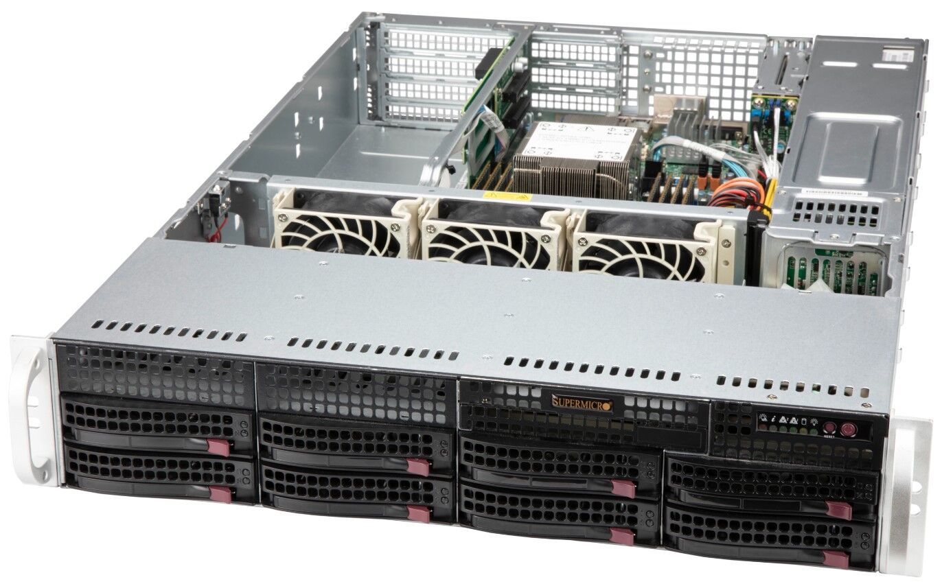 Supermicro Chassis SuperChassis 2U CSE-825BTQC-R609WB