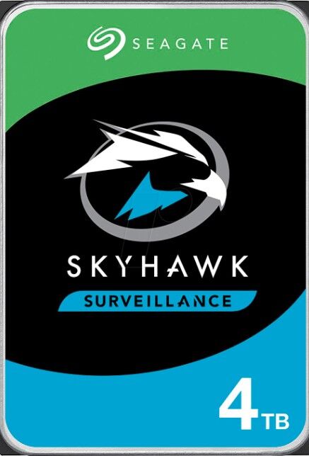 Seagate SkyHawk Surveillance +Rescue ST4000VX016 4000 GB 3,5" 88,9mm SATA-3 24/7 512e Videobetrieb