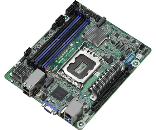 ASRock Mainboard W680D4ID-2T/G5/X550 mini-DTX Sockel 1700 DDR5-only Single