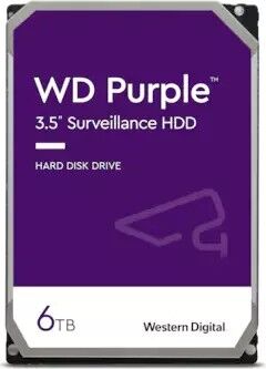 Western Digital Purple Surveillance WD64PURZ 6000 GB 3,5" 88,9mm SATA-3 24/7 512e Videobetrieb