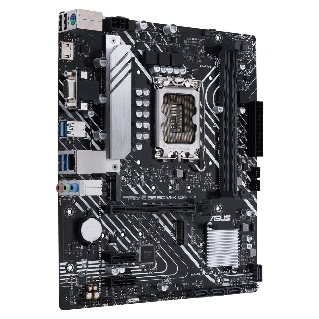 ASUS Mainboard PRIME B660M-K D4 micro-ATX Sockel 1700 DDR4-only Retail