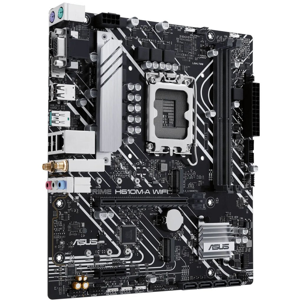 ASUS Mainboard PRIME H610M-A WIFI micro-ATX Sockel 1700 DDR5-only Retail