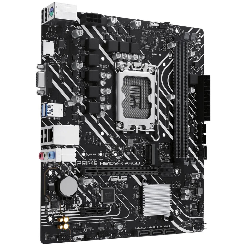 ASUS Mainboard PRIME H610M-K ARGB micro-ATX Sockel 1700 DDR5-only Retail