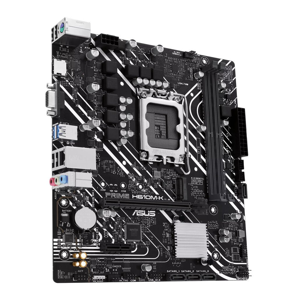 ASUS Mainboard PRIME H610M-K micro-ATX Sockel 1700 DDR5-only Retail