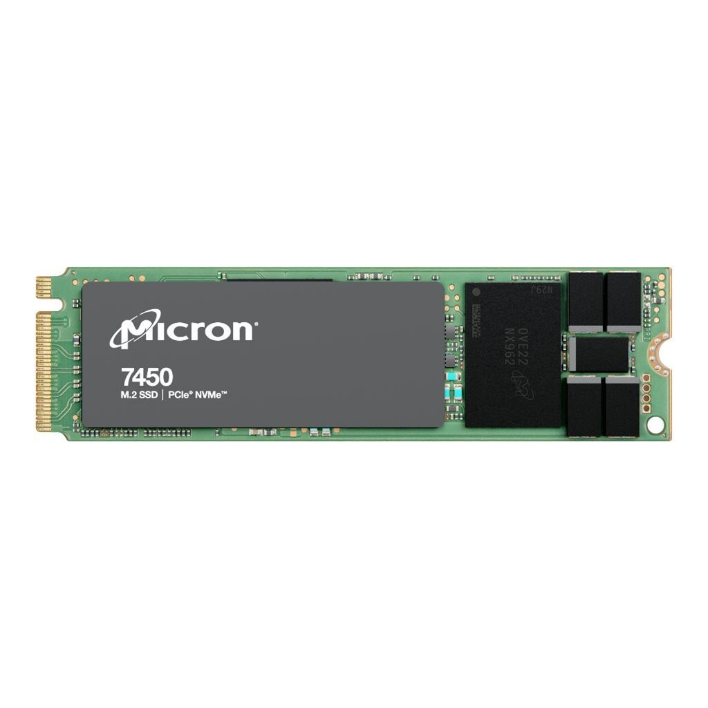 Micron 7450 PRO Read Intensive MTFDKBA960TFR-1BC1ZABYYR 960 GB 0,97 DWPD M.2 2280 PCIe 4.0 x4 (NVMe) SSD 256bit AES Retailware
