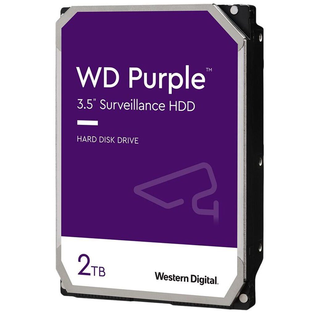 Western Digital Purple Surveillance WD23PURZ 2000 GB 3,5" 88,9mm 5400rpm SATA-3 24/7 512e Videobetrieb