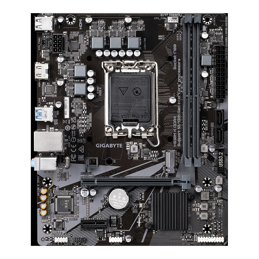 Gigabyte Mainboard H610M-K micro-ATX Sockel 1700 DDR4-only Retail
