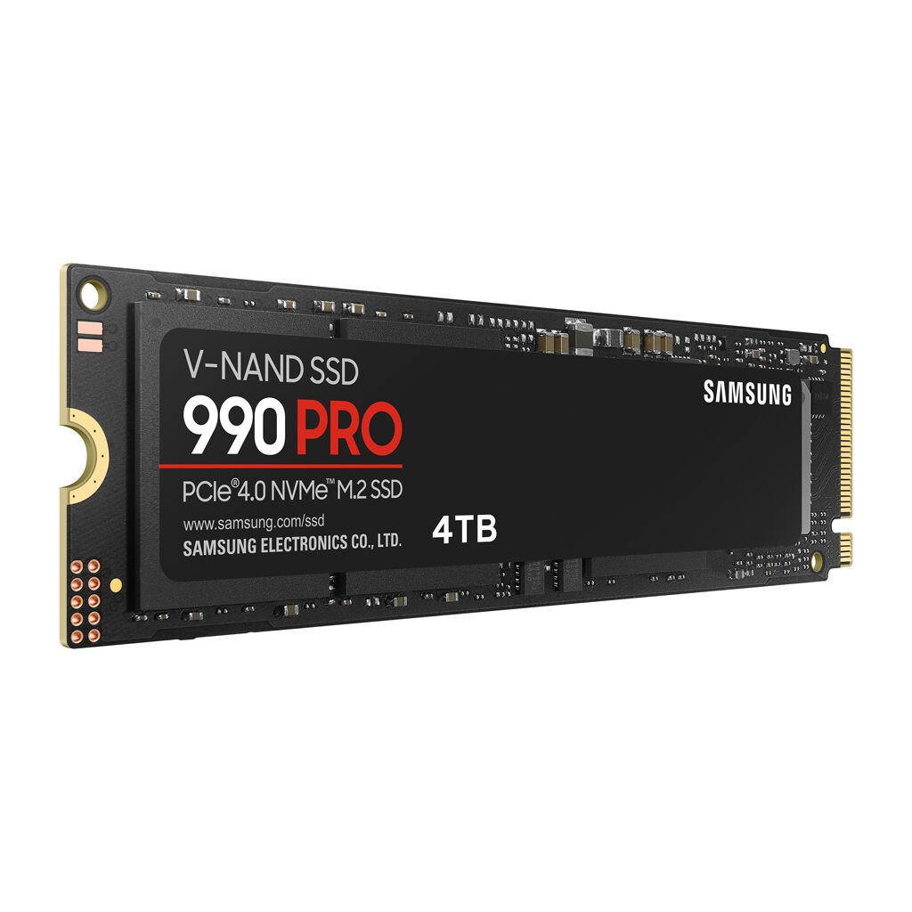 Samsung 990 Pro MZ-V9P4T0BW 4000 GB 0,33 DWPD M.2 2280 PCIe 4.0 x4 (NVMe) SSD 256bit AES
