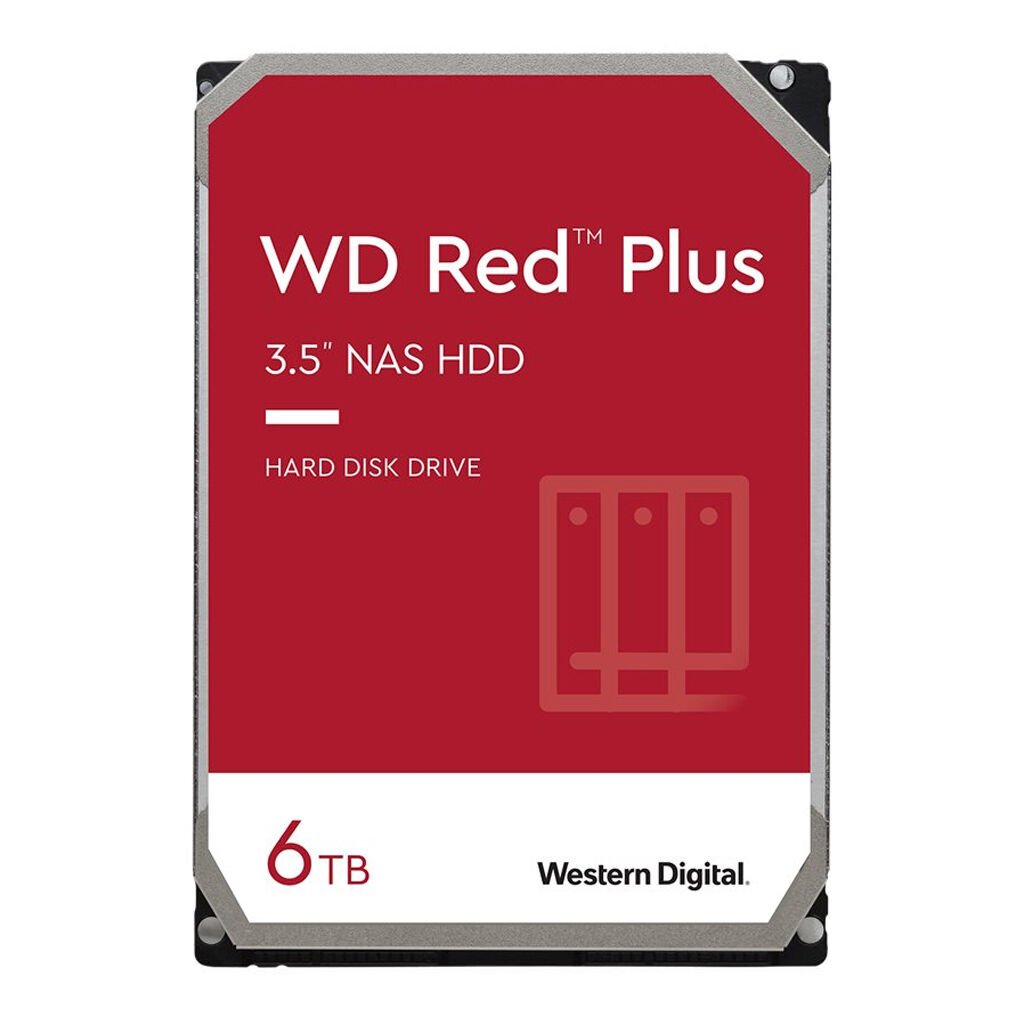Western Digital Red Plus WD60EFPX 6000 GB 3,5" 88,9mm 5400rpm SATA-3 24/7 512e