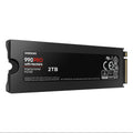 Samsung 990 Pro MZ-V9P2T0CW 2000 GB 0,33 DWPD M.2 2280 PCIe 4.0 x4 (NVMe) SSD 256bit AES integrierter Kühler