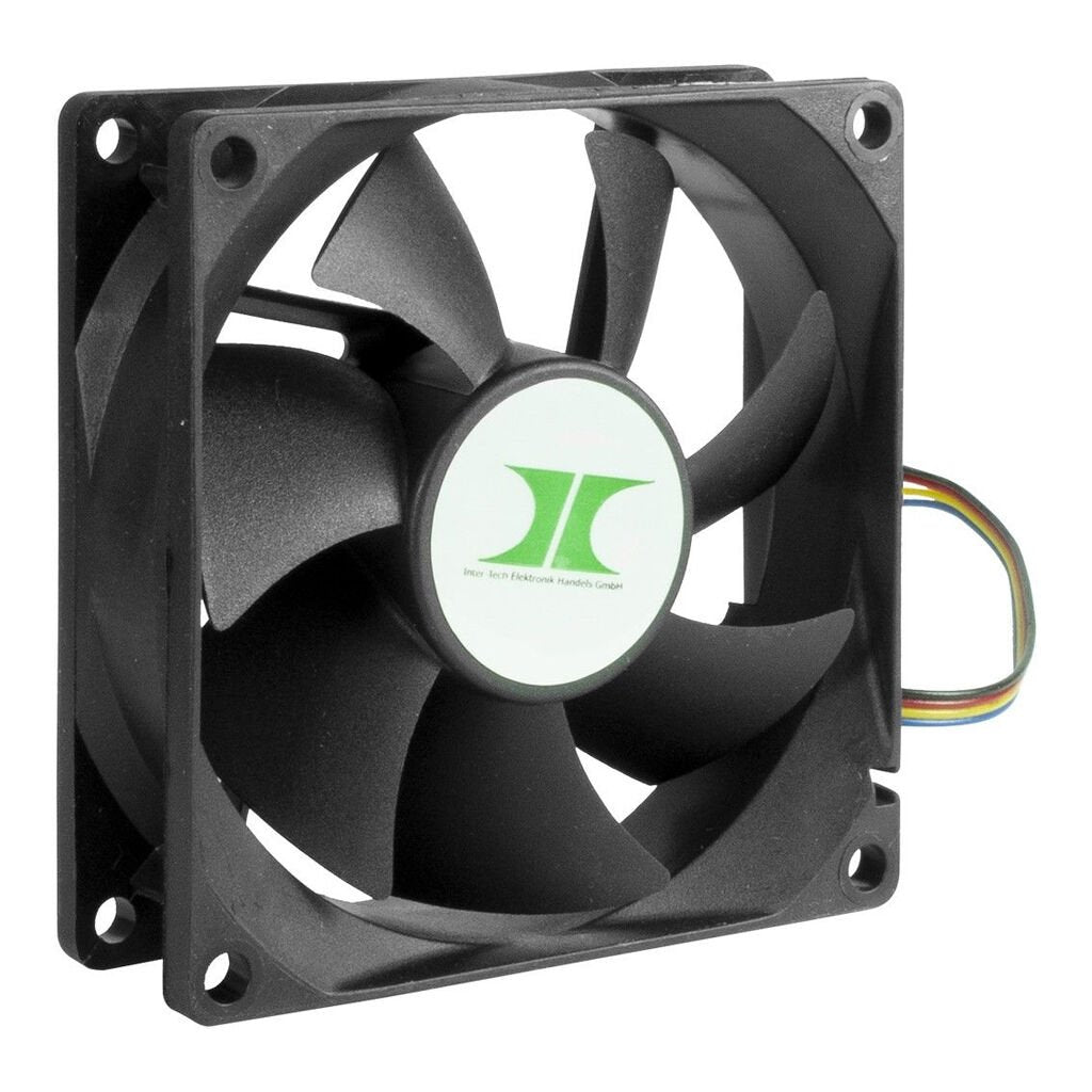 Inter-Tech Chassislüfter 4er Set 80mm PWM 1000-1000Upm 12V 0,9W