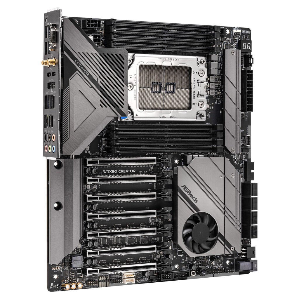 ASRock Motherboard WRX80 Creator R2.0 for AMD Ryzen Threadripper PRO 3000WX/5000WX E-ATX Socket sWRX8 Retail