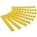 Goobay Kabelmarkierer Clips 6,0mm 72518 Buchstaben A-C gelb 5,6 bis 7,4mm