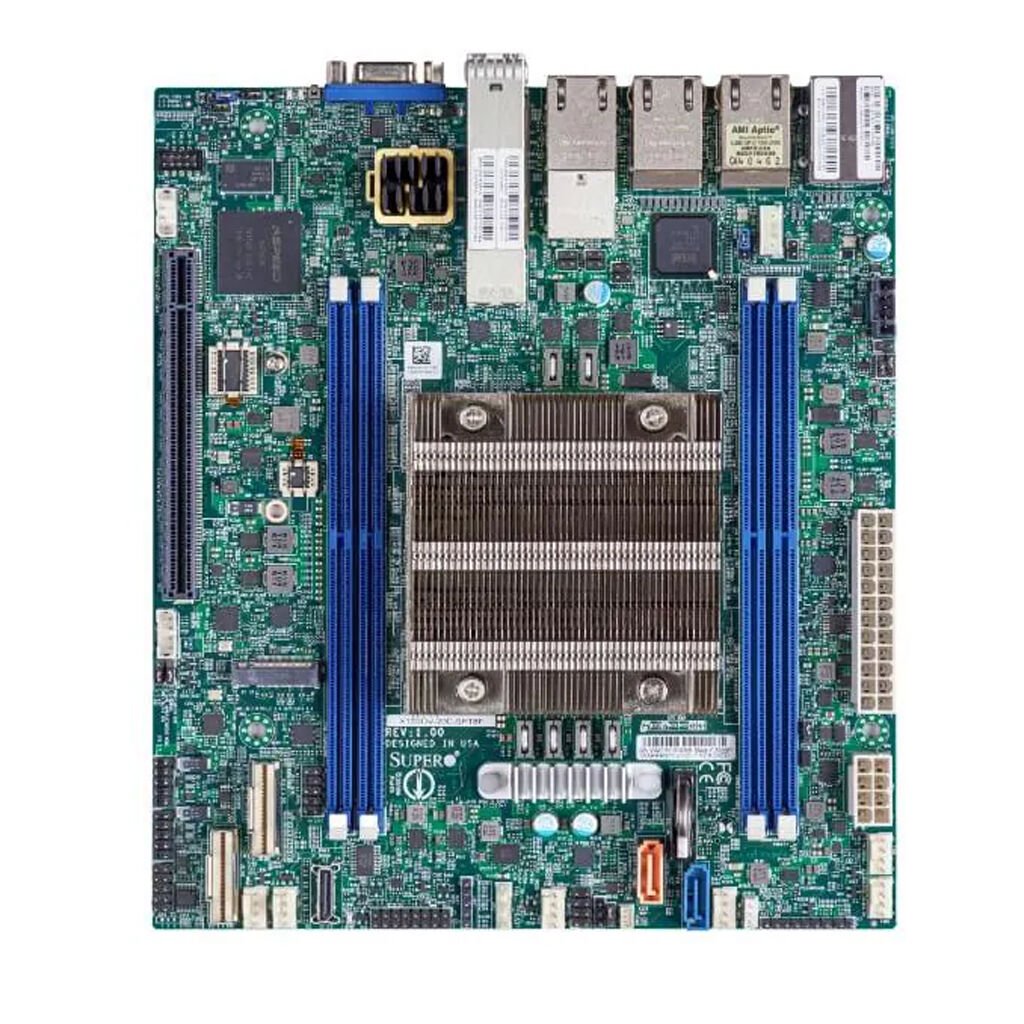 Supermicro Mainboard X12SDV-14C-SPT8F micro-ATX Xeon D-2766NT (14C/28T) 2.0 GHz Single