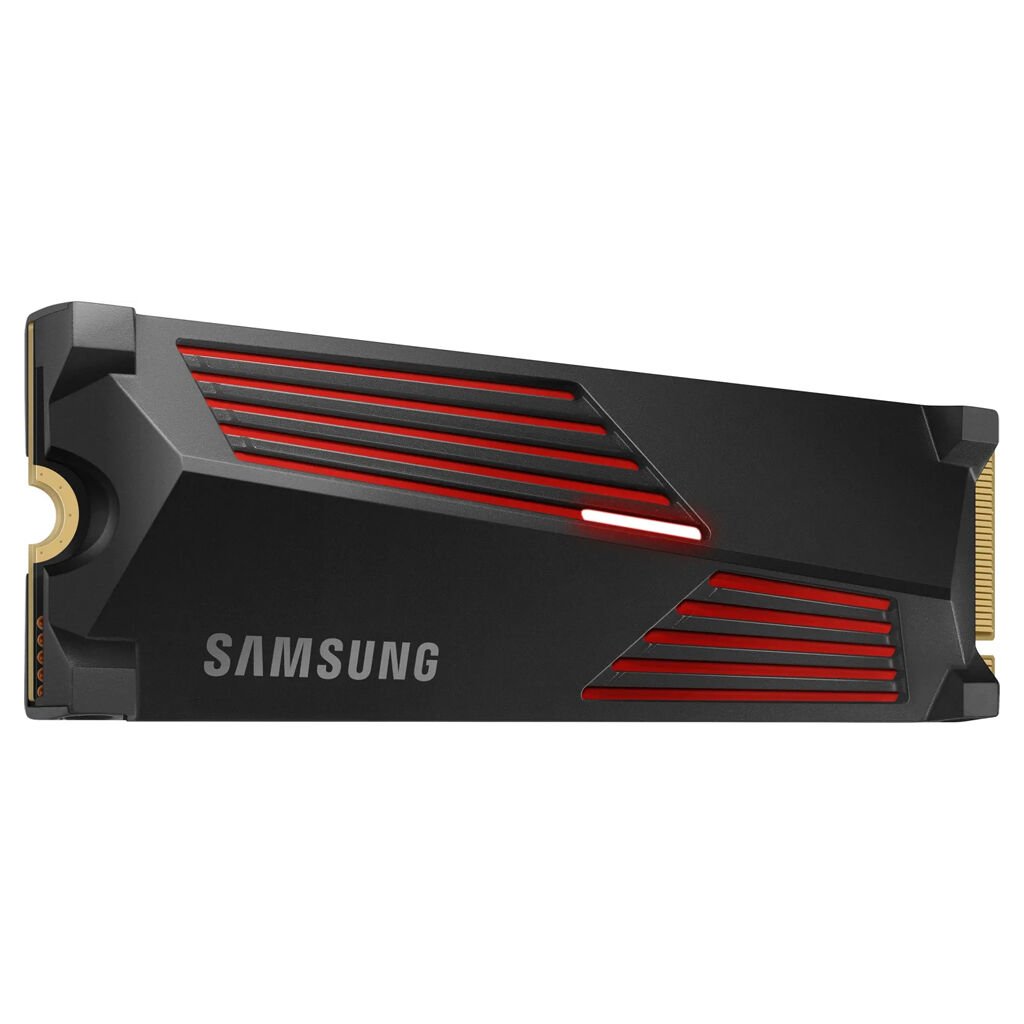 Samsung 990 Pro MZ-V9P4T0CW 4000 GB 0,33 DWPD M.2 2280 PCIe 4.0 x4 (NVMe) SSD 256bit AES integrierter Kühlkörper