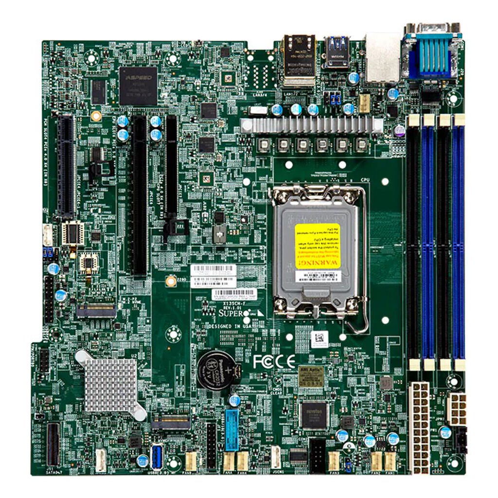 Supermicro Mainboard X13SCH-F micro-ATX Sockel 1700 DDR5-only Single