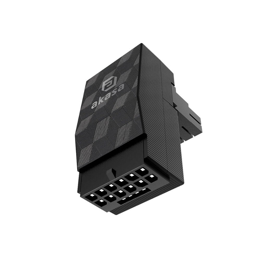 Akasa G-Nexus P16 12VHPWR 12+4 Pin Winkelstecker Power Supply for Graphics Card der RTX40-Serie 90-Grad (RA) schwarz