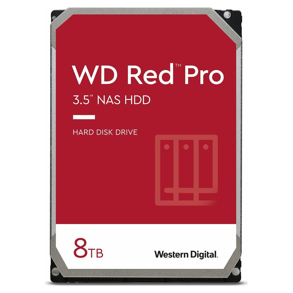 Western Digital Red Pro NAS WD8005FFBX 8000 GB 3,5" 88.9mm 7200rpm SATA-3 24/7 512e