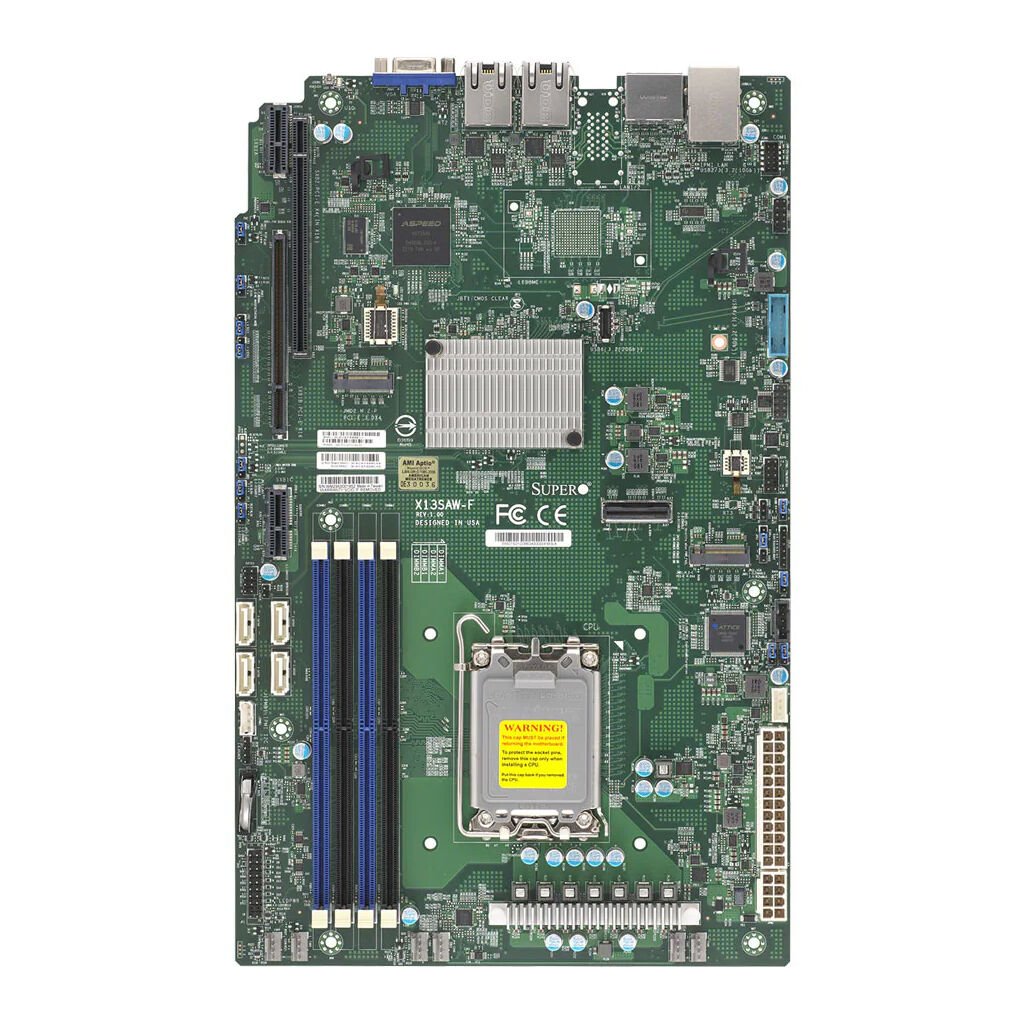 Supermicro Mainboard X13SAW-F WIO Sockel 1700 DDR5-only Single