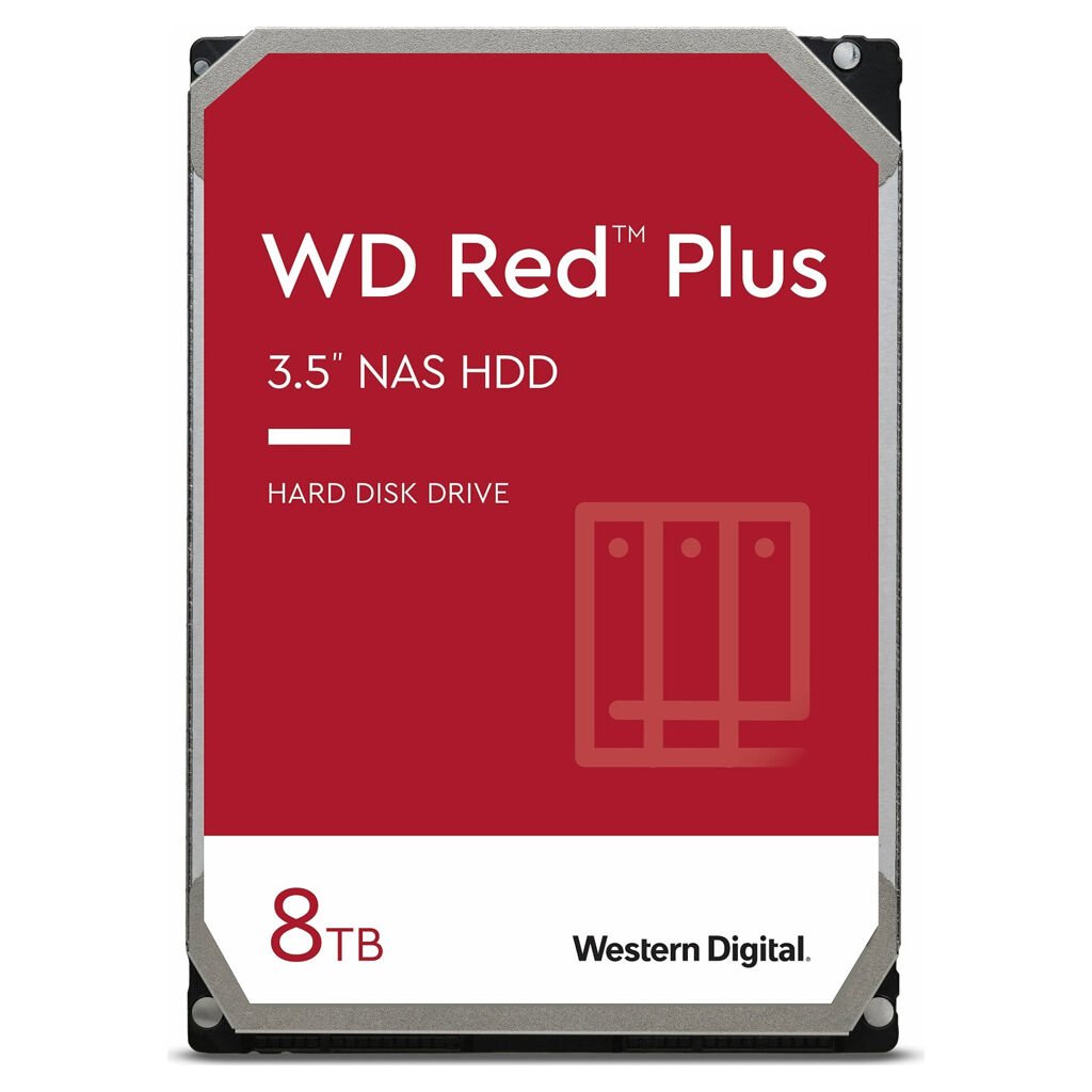 Western Digital Red Plus NAS WD80EFPX 8000 GB 3,5" 88,9mm 5640rpm SATA-3 24/7 512e