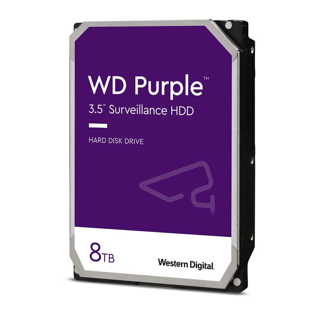 Western Digital Purple Surveillance WD85PURZ 8000 GB 3,5" 88,9mm 5640rpm SATA-3 24/7 512e Videobetrieb