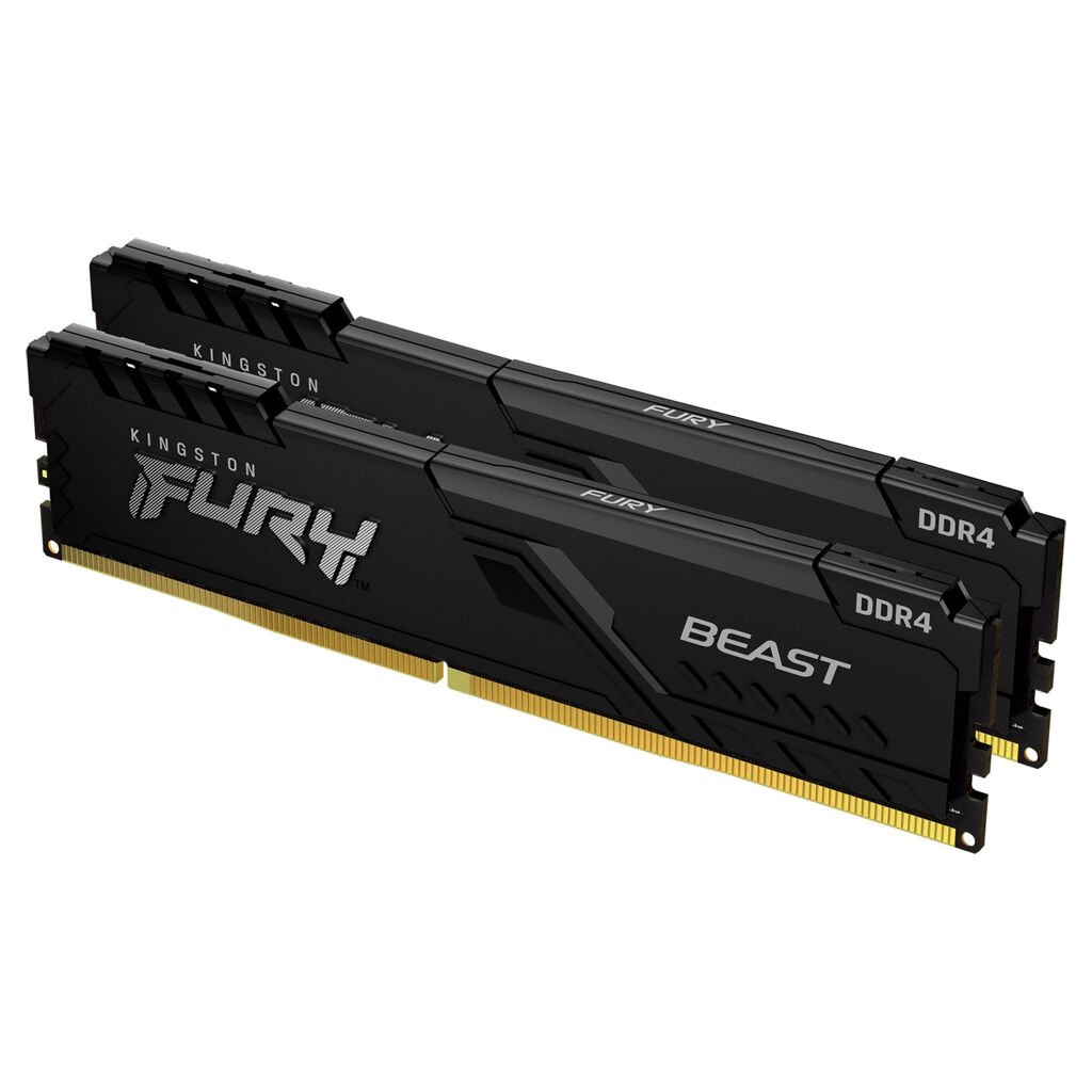 Kingston Fury Beast 32 GB (2x 16GB) Kit UDIMM DDR4-3200 KF432C16BBK2/32