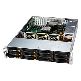 Supermicro Barebone Storage SuperServer Black 2U Dual Sockel 4677 SSG-621E-ACR12H