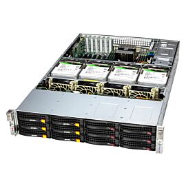 Supermicro Barebone Storage SuperServer Black 2U Dual Sockel 4677 SSG-621E-ACR16H