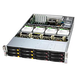 Supermicro Barebone Storage SuperServer Black 2U Dual Sockel 4677 SSG-621E-ACR16L