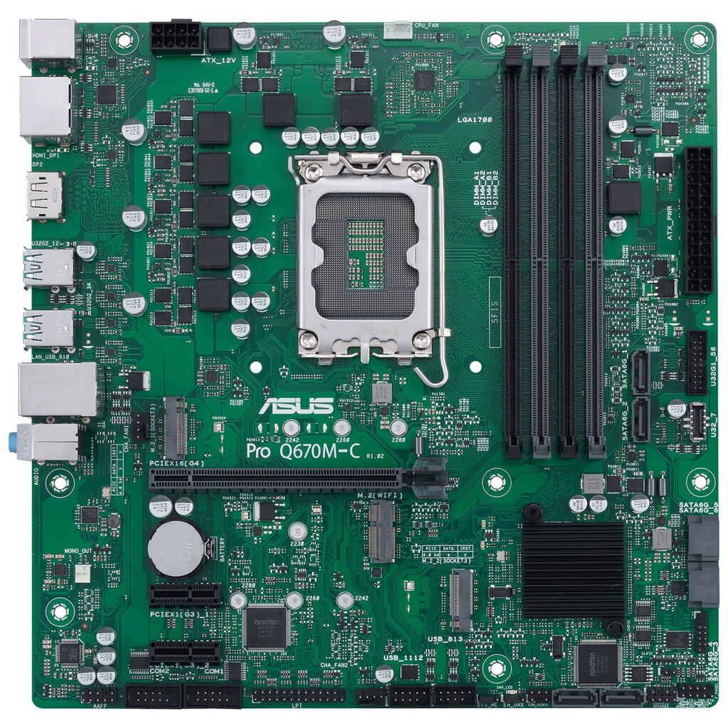 ASUS Mainboard Pro Q670M-C-CSM micro-ATX Sockel 1700 DDR5-only Retail