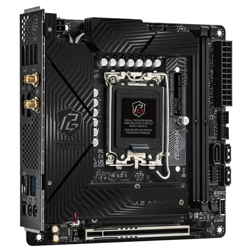 ASRock Mainboard B760I Lightning WiFi micro-ATX Sockel 1700 DDR5-only Retail
