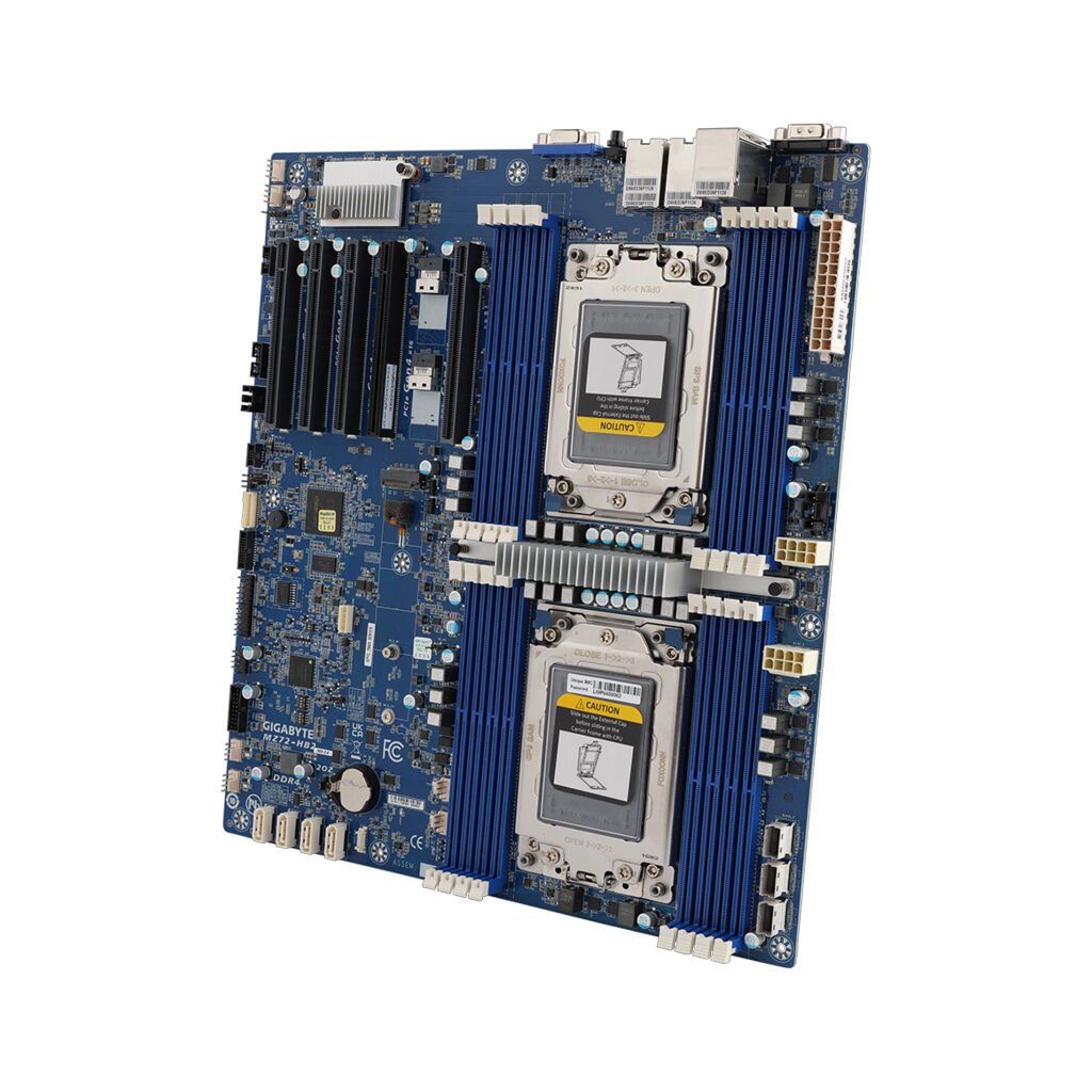 Gigabyte Mainboard MZ72-HB2 (Rev. 3) AMD EPYC E-ATX Sockel SP3 Bulk