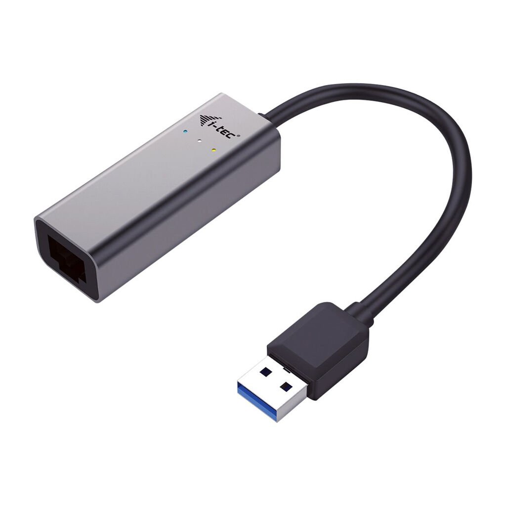 i-tec Adapter Kabel Extern U3METALGLAN USB 3.0 auf RJ-45 GbE 28cm