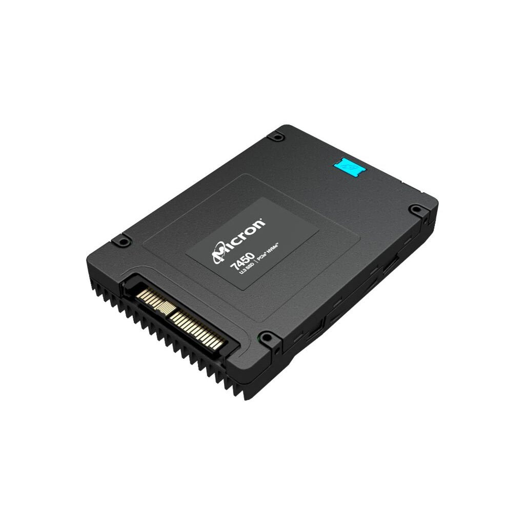 Micron 7450 PRO Read Intensive MTFDKCC3T8TFR-1BC1ZABYYR 3840 GB 1,04 DWPD 2,5" 63,5mm U.3 PCIe 4.0 x4 (NVMe) SSD 256bit AES Retailware