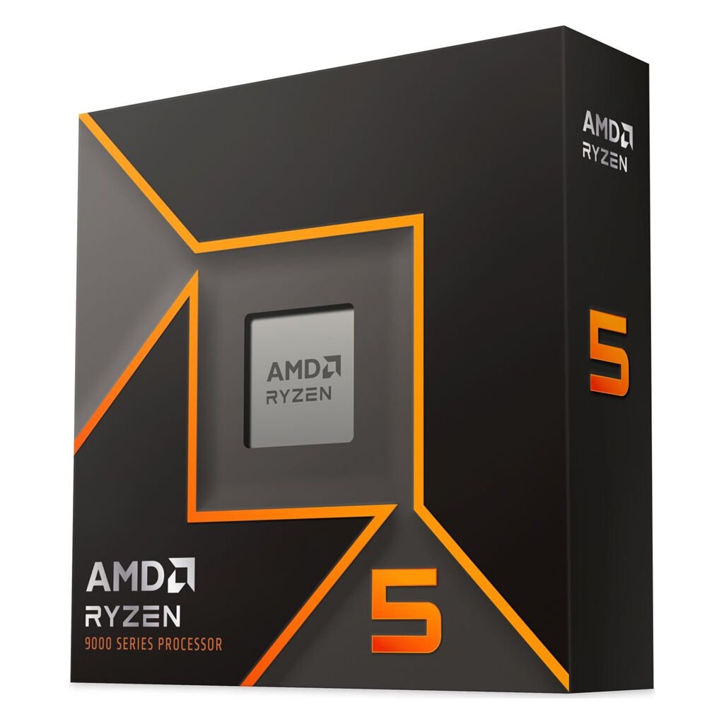 AMD CPU Ryzen 5 9600X (6C/12T) 3.9 GHz (5.4 GHz Turbo) Box without Kühler Socket AM5 TDP 65W