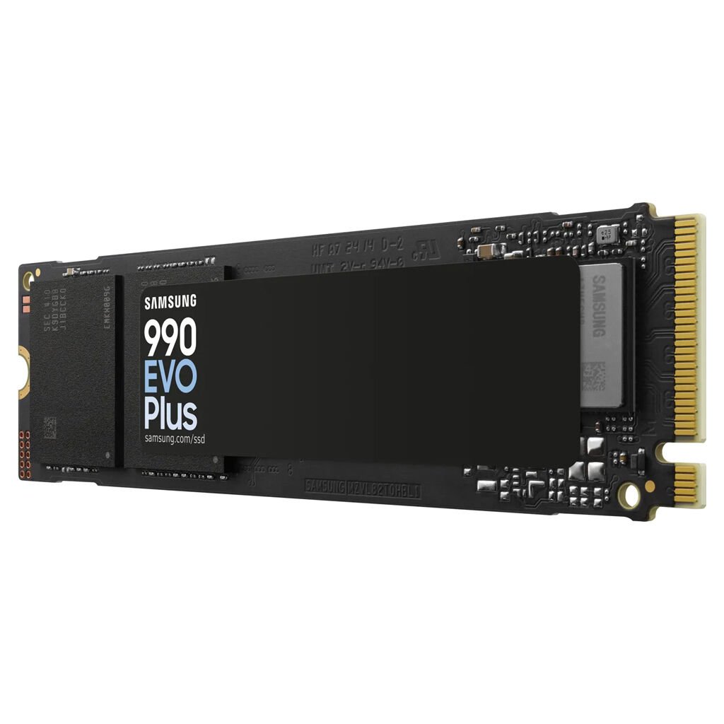 Samsung 990 EVO Plus MZ-V9S2T0BW 2000 GB 0,33 DWPD M.2 2280 PCIe 4.0 x4 oder 5.0 x2 (NVMe) SSD 256bit AES
