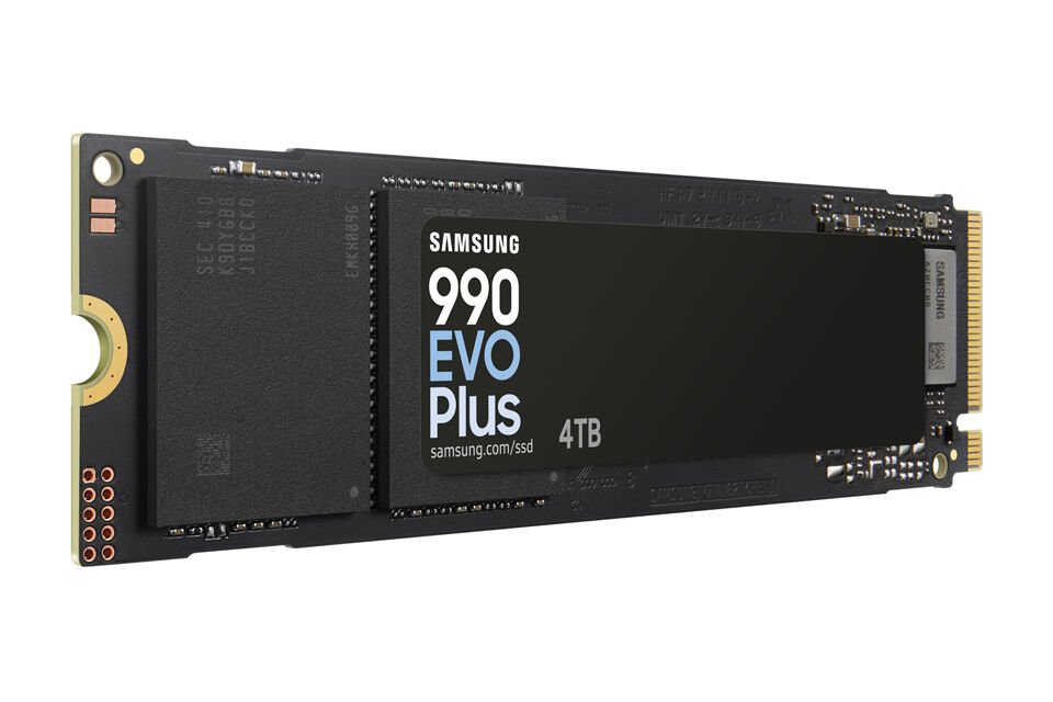 Samsung 990 EVO Plus MZ-V9S4T0BW 4000 GB 0,329 DWPD M.2 2280 PCIe 4.0 x4 oder 5.0 x2 (NVMe) SSD 256bit AES