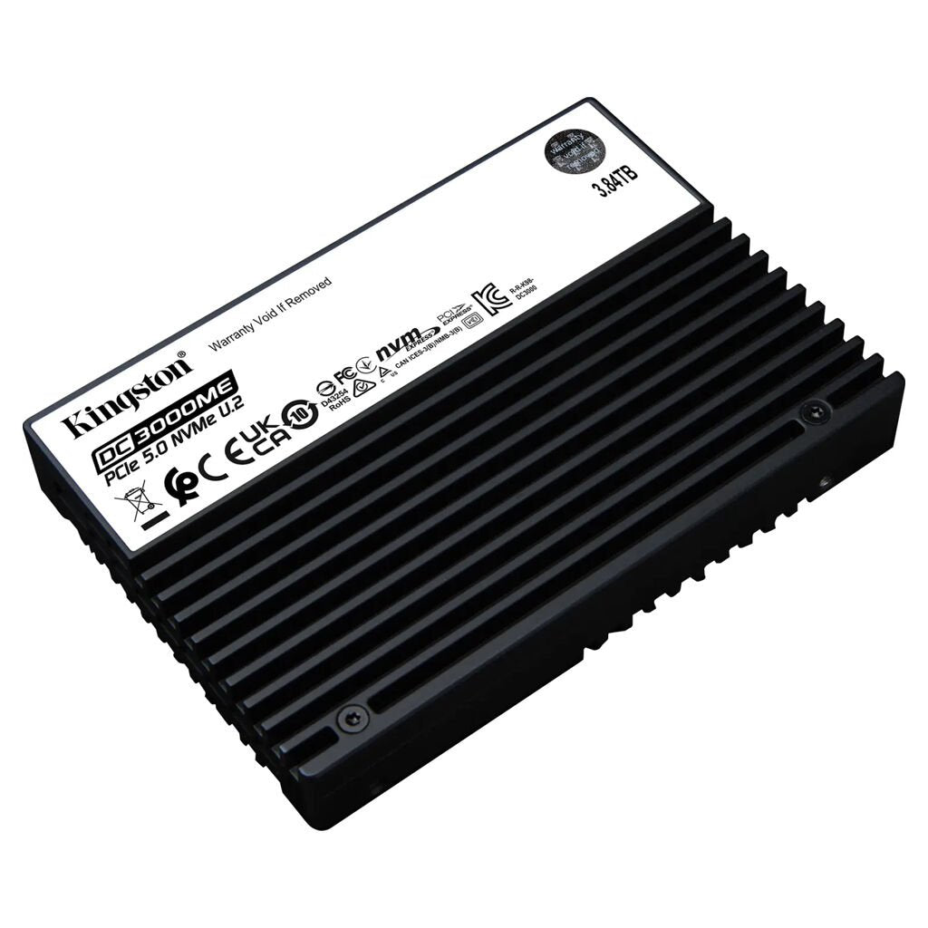 Kingston DC3000ME SEDC3000ME/3T8 3840 GB 1.0 DWPD 2,5" 63,5mm U.2 PCIe 5.0 x4 SSD NVMe 256bit AES