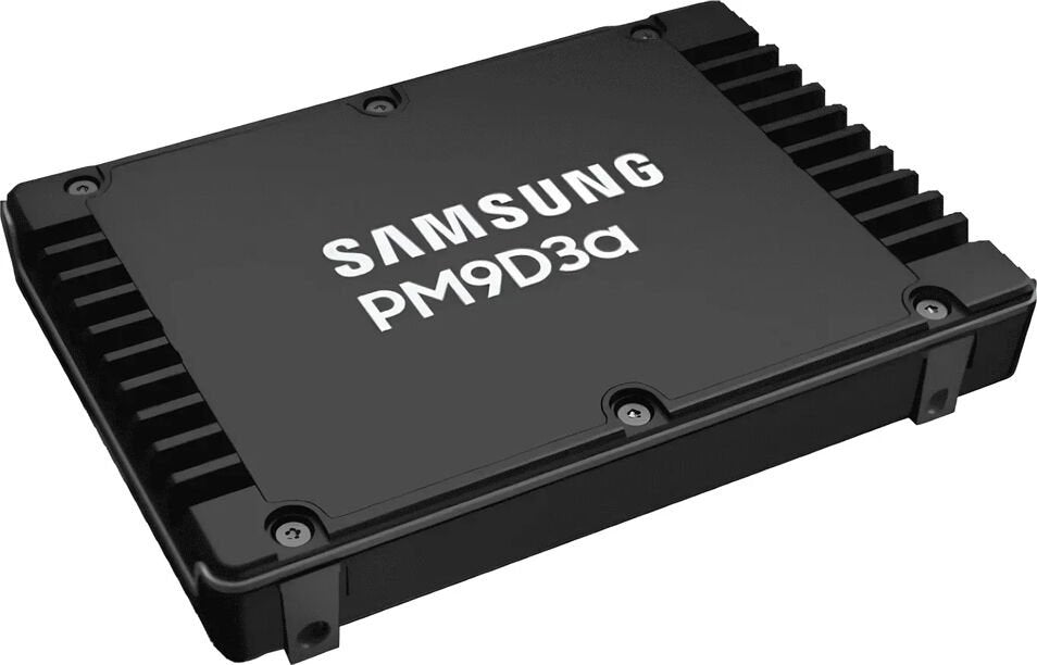 Samsung PM9D3a MZWL67T6HBLC-00AW7 7680 GB 1,0 DWPD 2,5" 63,5mm U.2 PCIe 5.0 x4 (NVMe) SSD 256bit AES