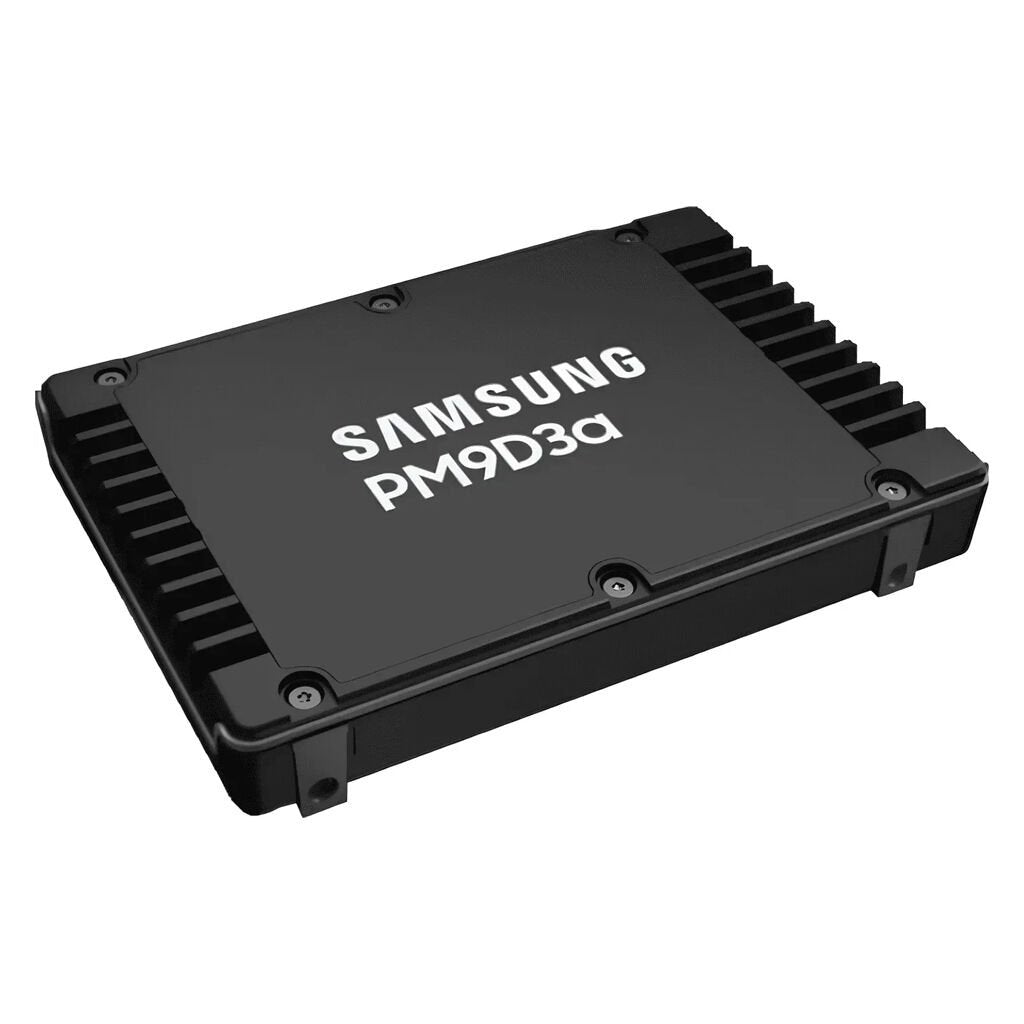 Samsung PM9D3a MZWL63T8HFLT-00AW7 3840 GB 1,0 DWPD 2,5" 63,5mm U.2 PCIe 5.0 x4 (NVMe) SSD 256bit AES