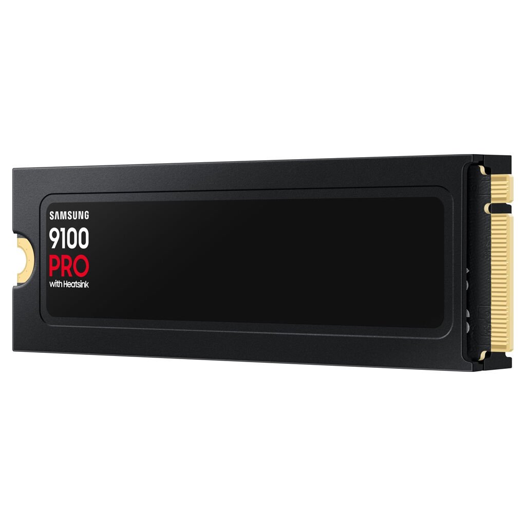 Samsung 9100 PRO MZ-VAP1T0CW 1000 GB 0,33 DWPD M.2 2280 PCIe 5.0 x4 (NVMe) SSD 256bit AES integrierter Kühler